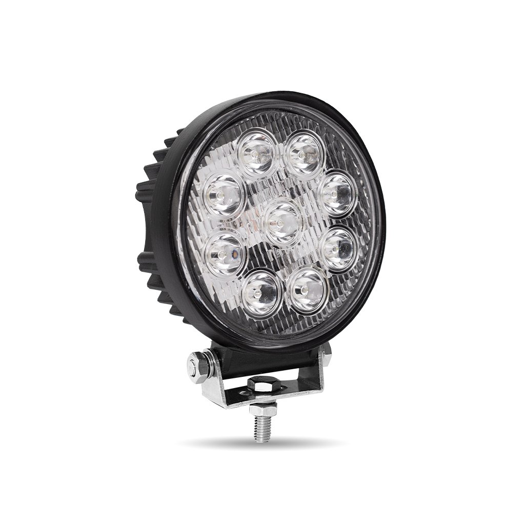 TLED-VU2_ANGLE_OFF 4.5" Value Series Round LED Work Lamp - Flood Beam | 2200 Lumens - Image 2