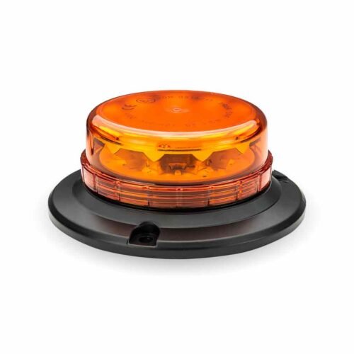 Class 1 Beacon Low Profile Permanent Mount LED Warning Mount - Amber | 36 Flash Patterns-TLED-W10