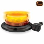 Class 1 Beacon Low Profile Vacuum Magnet Mount LED Warning Light - Dual Switch Cigarette Plug | 36 Flash Patterns - Image 2