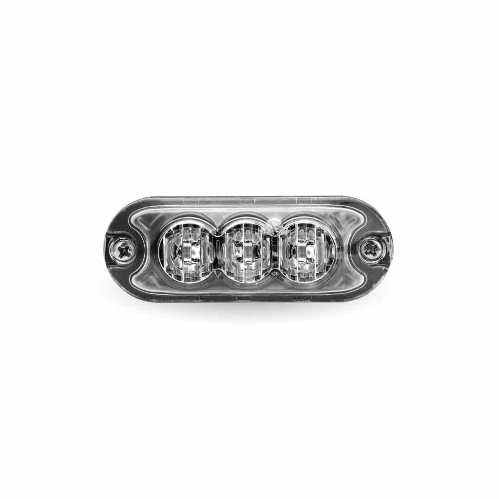 Class 1 Warning Series Surface Mount Slim LED Directionals - Amber Strobe | 36 Flash Patterns | 3 Diodes-TLED-W13A24