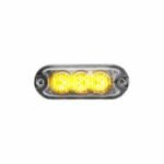 Class 1 Warning Series Surface Mount Slim LED Directionals - Amber Strobe | 36 Flash Patterns | 3 Diodes - Image 2