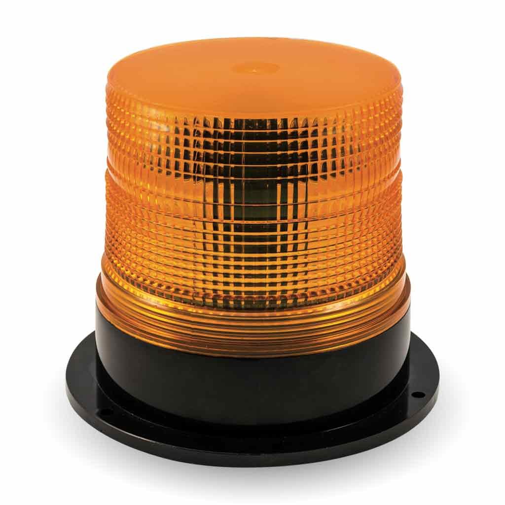 Beacon Medium Profile Permanent Mount LED Warning Light - Amber | 1 Flash Pattern-TLED-W1