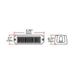 Class 1 Warning Series Surface Mount LED Directionals - Amber Strobe | 36 Flash Patterns | 4 Diodes - Image 4