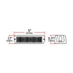 Class 1 Warning Series Surface Mount LED Directionals - Amber Strobe | 36 Flash Patterns | 6 Diodes - Image 4