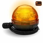 Beacon Dome Vacuum Magnetic Mount LED Warning Light - Amber Strobe | 3 Flash Patterns - Image 2