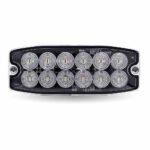Dual Solid Color Directional LED Slim Surface Strobe Light - Amber / Blue Strobe-TLED-W412AB