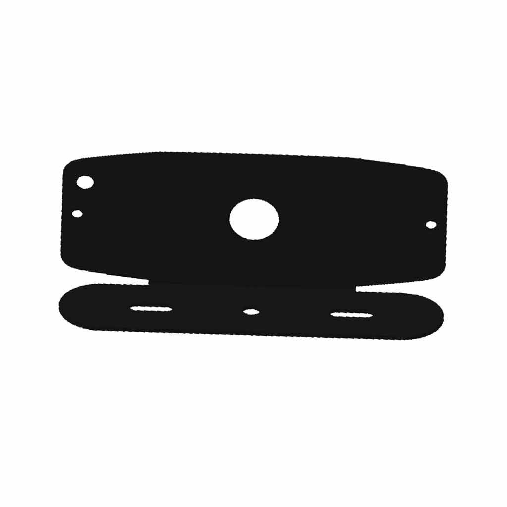 TLED-W412AB_LBRACKET Dual Solid Color Directional LED Slim Surface Strobe Light - Amber / Blue Strobe - Image 4