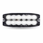 Dual Solid Color Directional LED Slim Surface Strobe Light - Amber / White Strobe - Image 3