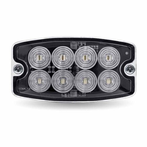 Dual Solid Color Directional LED Slim Surface Strobe Light - Amber / Blue Strobe-TLED-W48AB