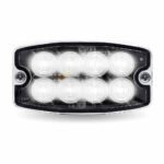 Dual Solid Color Directional LED Slim Surface Strobe Light - Amber / White Strobe - Image 3