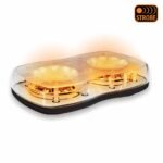11" Light Bar Permanent Mount LED Warning Light - Switch & Button Controller | 3 Flash Patterns - Image 4