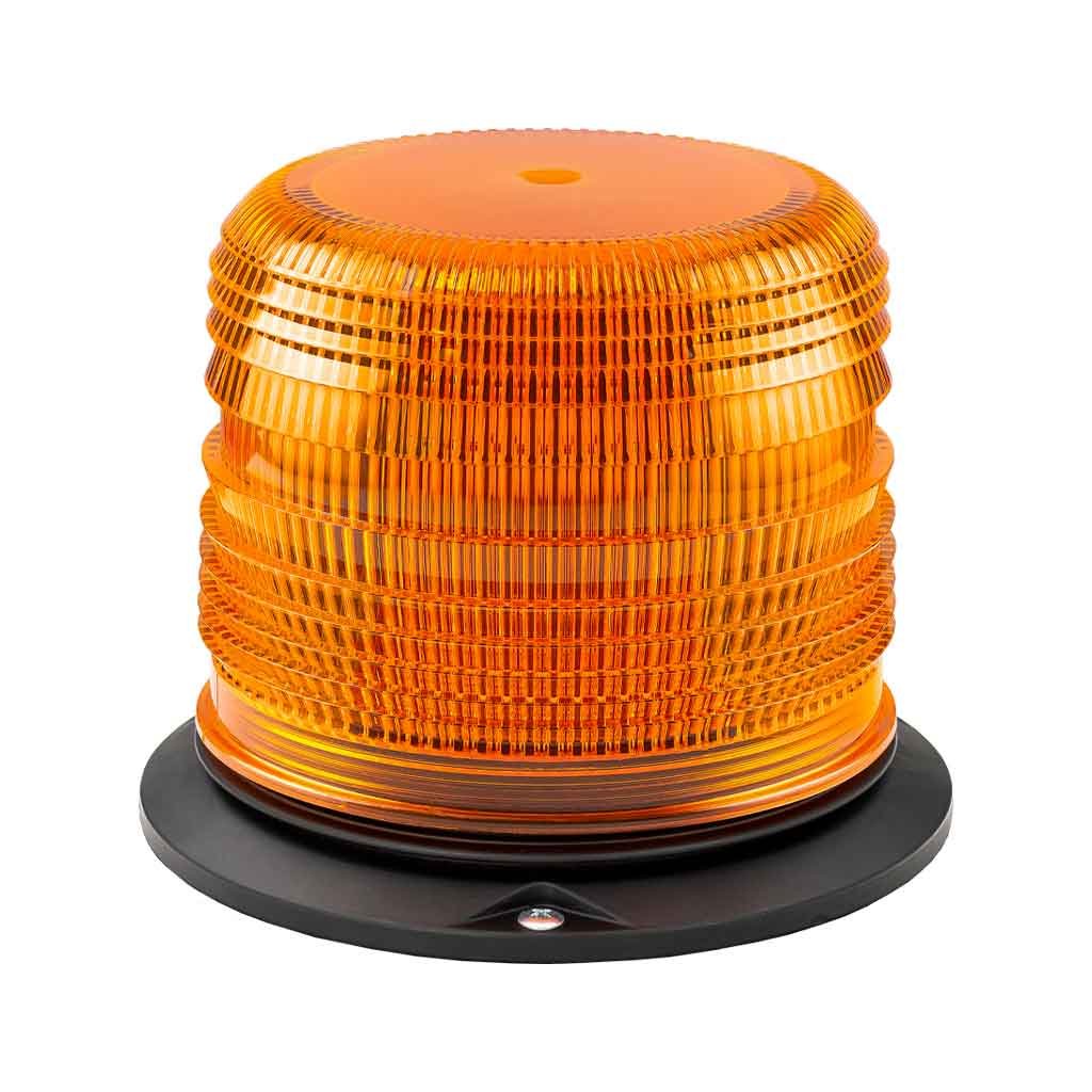 Class 1 Beacon Medium Profile Permanent Mount LED Warning Light - Amber | 36 Flash Patterns-TLED-W6