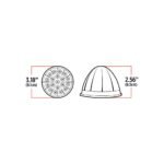 Clear Amber Clearance & Marker Watermelon LED Light - 19 Diodes - Image 3