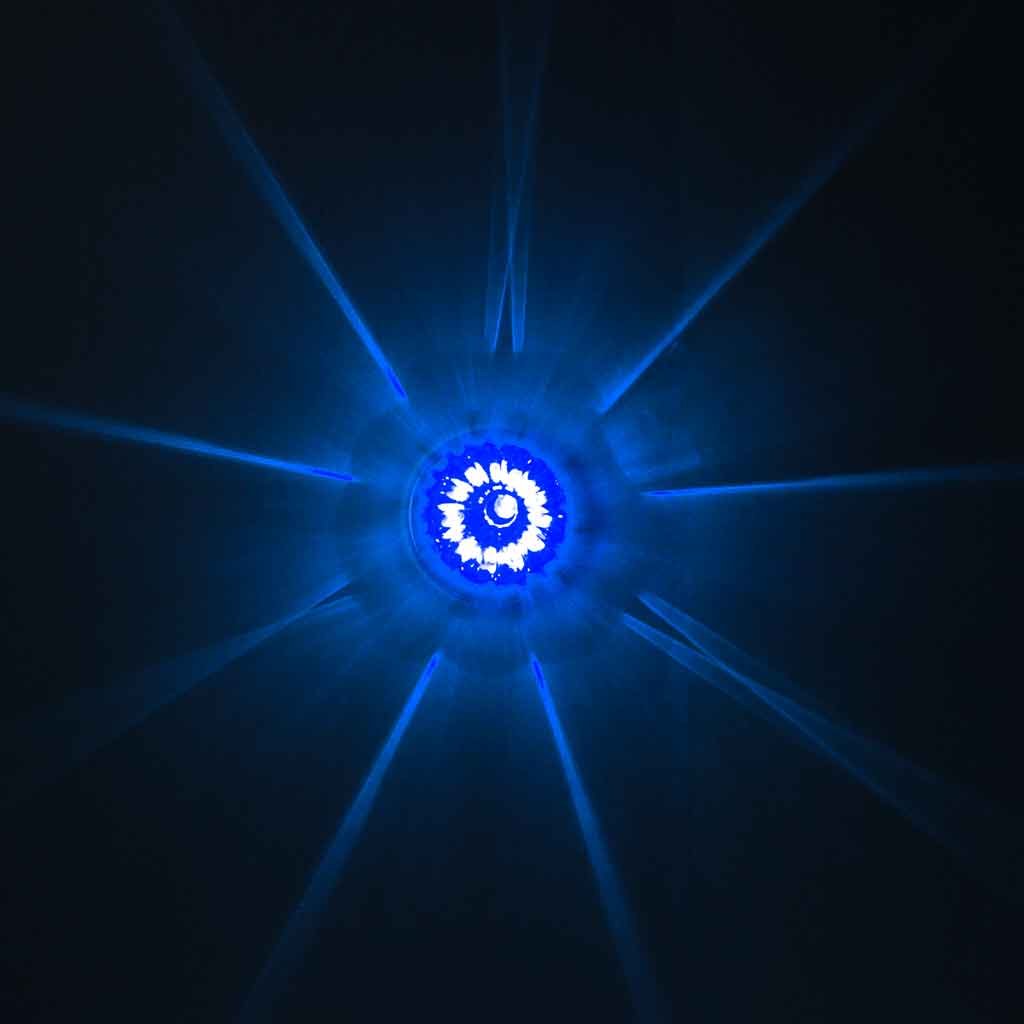 TLED-WTAB_STAR_PATTERN_BLUE Amber Clearance & Marker to Blue Auxiliary Star-Burst Watermelon LED Light - 19 Diodes - Image 6