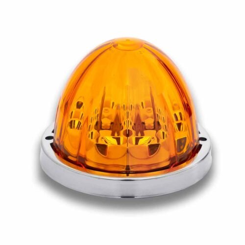 Amber Clearance & Marker Star-Burst Watermelon LED Light - 19 Diodes-TLED-WTA
