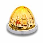Clear Amber Clearance & Marker Star-Burst Watermelon LED Light - 19 Diodes - Image 2