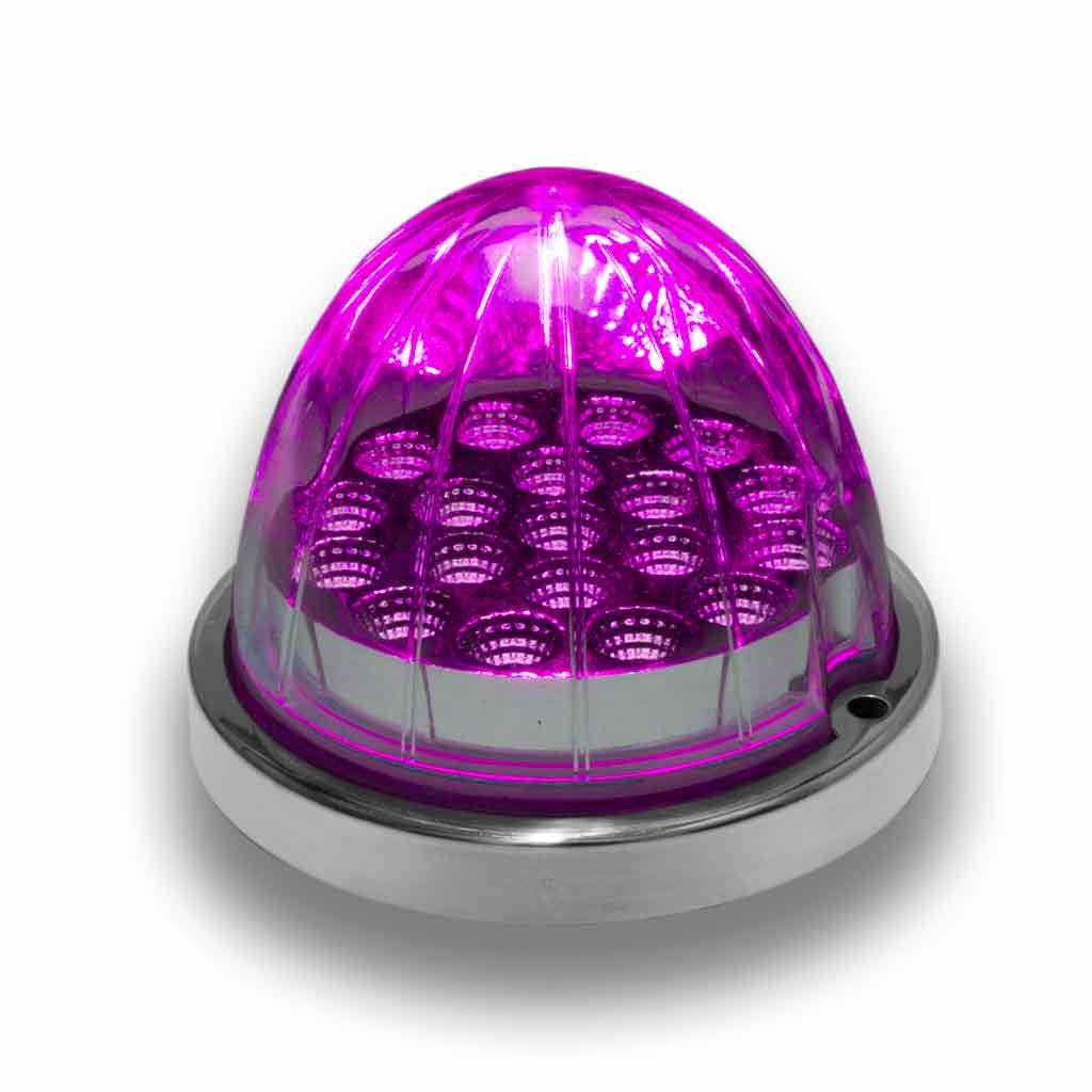 TLED-WXRP_FRONT_FUNC2 Red Clearance & Marker to Purple Auxiliary Watermelon LED Light - 19 Diodes - Image 4