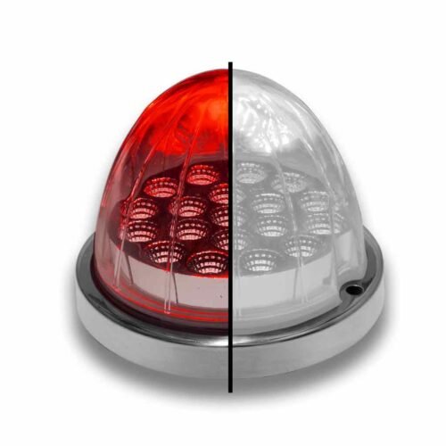 Red Clearance & Marker to White Auxiliary Watermelon LED Light - 19 Diodes-TLED-WXRW