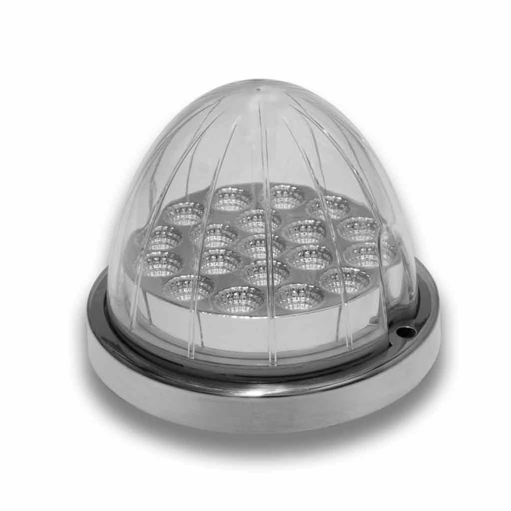 TLED-WXRW_FRONT_OFF Red Clearance & Marker to White Auxiliary Watermelon LED Light - 19 Diodes - Image 2