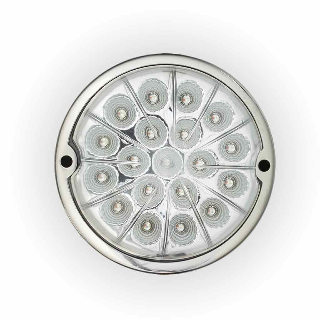 TLED-WXRW_FRONT_TOP_OFF Red Clearance & Marker to White Auxiliary Watermelon LED Light - 19 Diodes - Image 6