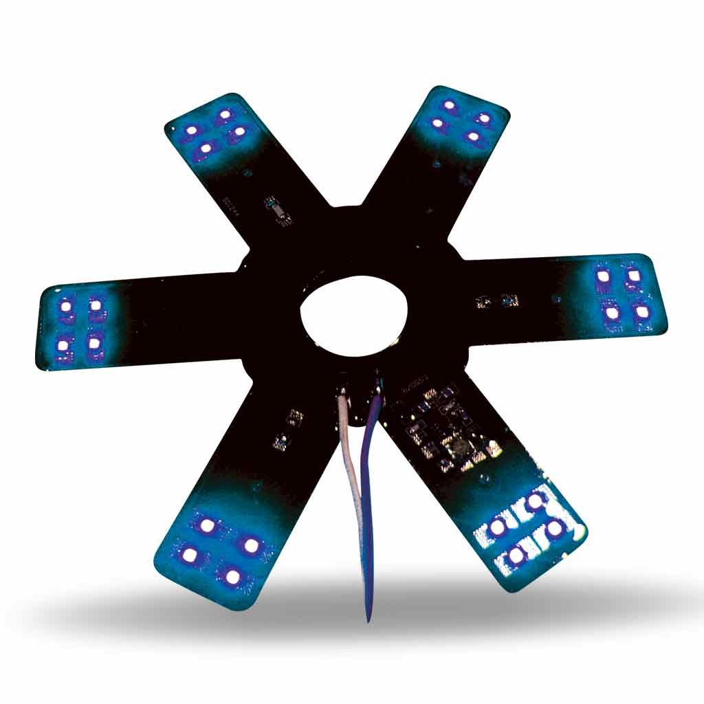 8" Blue Auxiliary Star LED Light for 15" Donaldson/Vortox Air Cleaners - 24 Diodes-TLED-X1B
