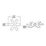 8" Red Auxiliary Star LED Light for 15" Donaldson/Vortox Air Cleaners - 24 Diodes - Image 3