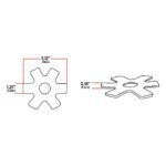 5" Amber Auxiliary Star LED Light for 13" & 15" Donaldson/Vortox Air Cleaners - 24 Diodes - Image 2