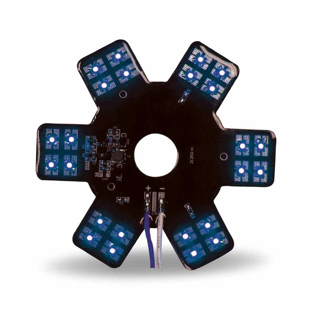 5" Blue Auxiliary Star LED Light for 13" & 15" Donaldson/Vortox Air Cleaners - 24 Diodes-TLED-X3B