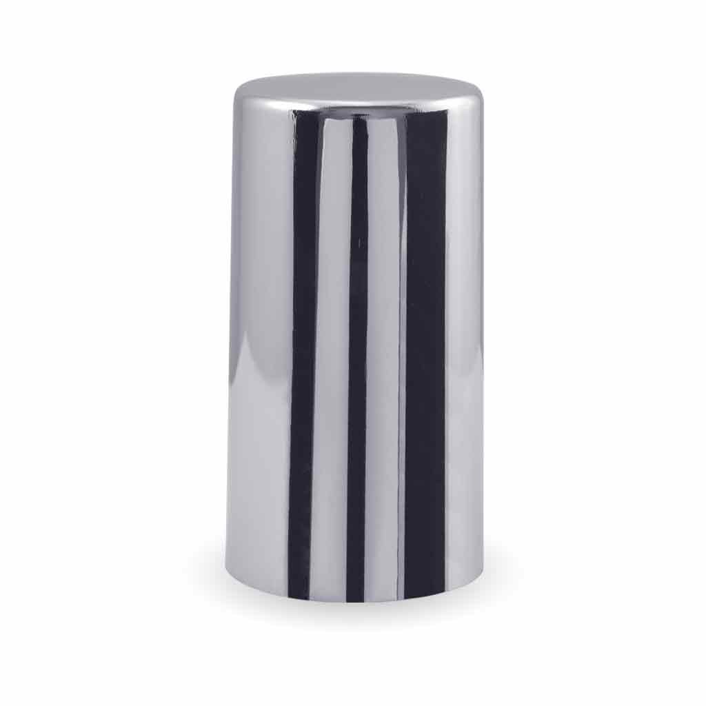 33mm Long Push On Nut Cover - Chrome ABS Plastic-TNUT-F2L