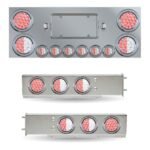 Dual LED Mud Flap Hangers & Center Panel Rear Accessory Kit (3 3/4" Bolt Spacing)-TRX-SPC32