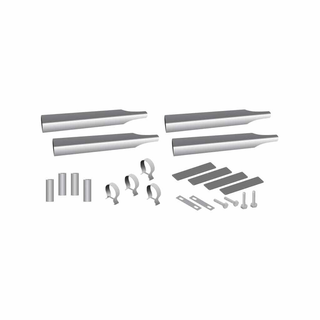 80" Smooth Single Axle Fenders & Mounting Kit - 16 Gauge (Fenders)-TRX-SPC6