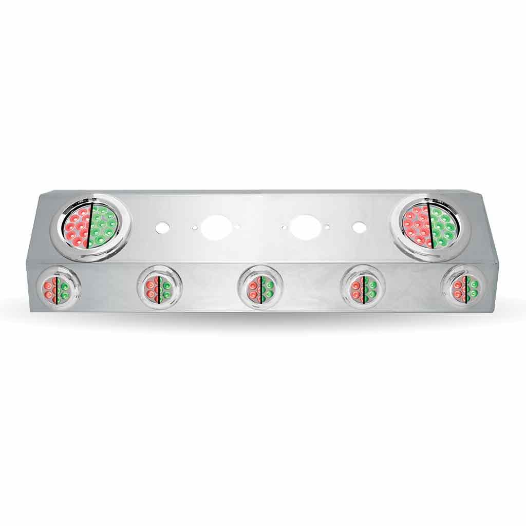 Dual LED Air Line Box - 4" & 2" LEDs (Clear Lens) | Stainless Steel-TU-1601L4