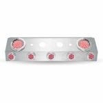 Dual LED Air Line Box - 4" & 2" LEDs (Clear Lens) | Stainless Steel - Image 3