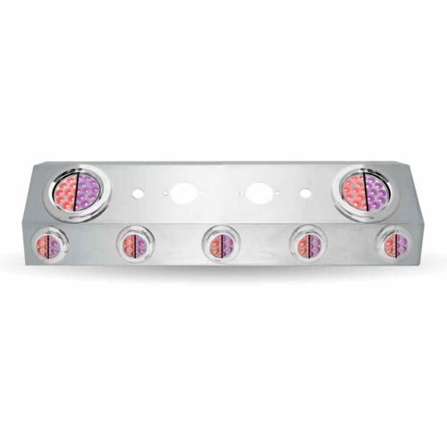Dual LED Air Line Box - 4" & 2" LEDs (Clear Lens) | Stainless Steel-TU-1601L5