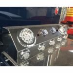 Dual LED Air Line Box - 4" & 2" LEDs (Clear Lens) | Stainless Steel - Image 6