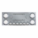 Dual LED Rear Center Panel - 4" & 2" LEDs| Stainless Steel - Image 4
