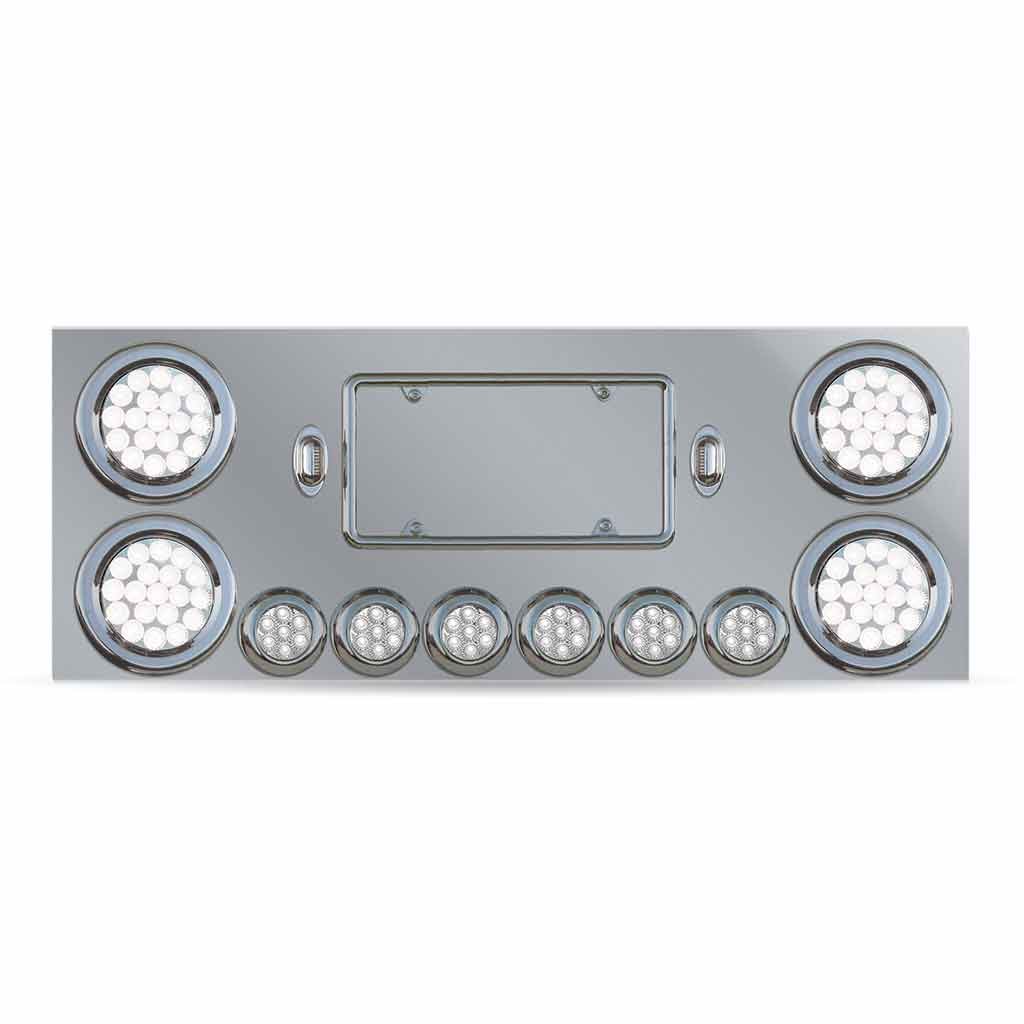 TU-9001L3_FUNC2 Dual LED Rear Center Panel - 4" & 2" LEDs| Stainless Steel - Image 4