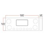 Dual LED Rear Center Panel - 4" & 2" Dual LEDs (Clear Lens) | Stainless Steel - Image 5