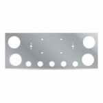 LED Rear Center Panel - 4 x 4" Holes & 5 x 2.5" Holes | Stainless Steel-TU-9002