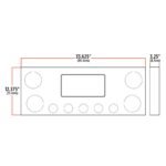 Dual LED Rear Center Panel - 4" & 2.5" Dual LEDs (Clear Lens) | Stainless Steel - Image 5