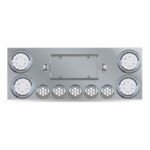 Dual LED Rear Center Panel - 4" & 2.5" Dual LEDs (Clear Lens) | Stainless Steel - Image 4