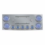 Dual LED Rear Center Panel - 4" & 2.5" Dual LEDs (Clear Lens) | Stainless Steel - Image 4