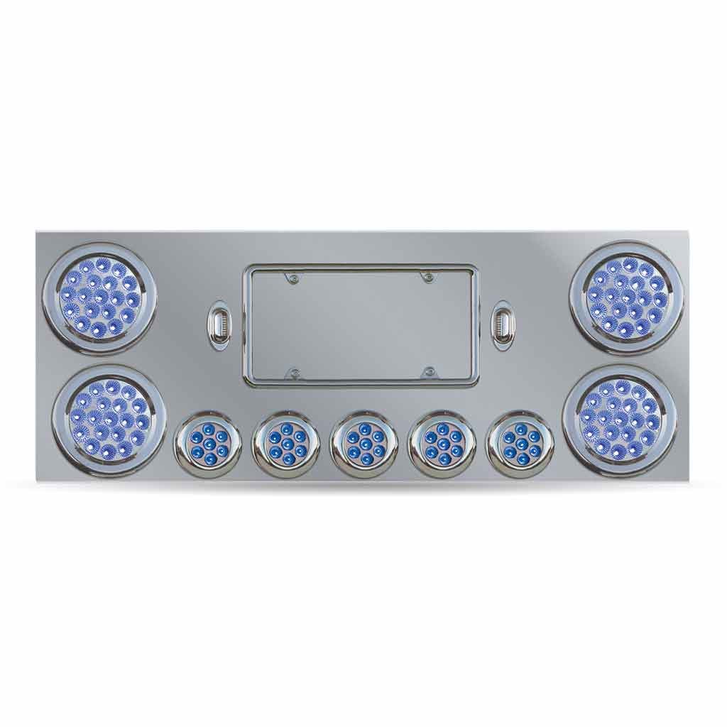 TU-9002L4_FUNC2 Dual LED Rear Center Panel - 4" & 2.5" Dual LEDs (Clear Lens) | Stainless Steel - Image 4