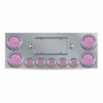 Dual LED Rear Center Panel - 4" & 2.5" Dual LEDs (Clear Lens) | Stainless Steel - Image 4