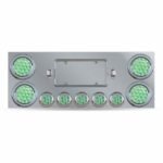 Dual LED Rear Center Panel - 4" & 2.5" Dual LEDs (Clear Lens) | Stainless Steel - Image 4
