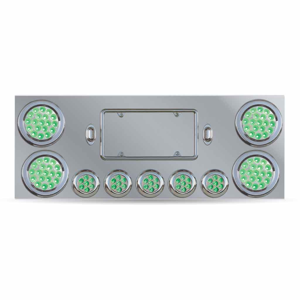 TU-9002L6_FUNC2 Dual LED Rear Center Panel - 4" & 2.5" Dual LEDs (Clear Lens) | Stainless Steel - Image 4