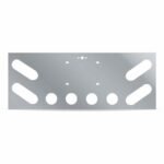 LED Rear Center Panel - 4 x Oval Holes & 4 x 2.5" Holes | Stainless Steel-TU-9008