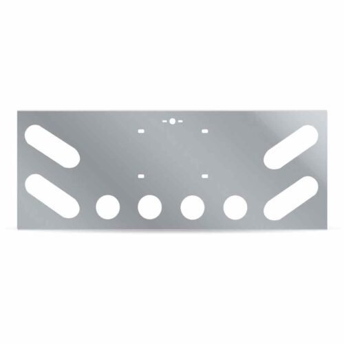 LED Rear Center Panel - 4 x Oval Holes & 4 x 2.5" Holes | Stainless Steel-TU-9008