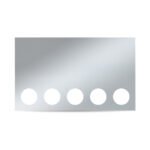 20" Drop LED Rear Center Panel - 5 x 4" Holes | 304 Stainless Steel-TU-9022