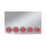 20" Drop LED Rear Center Panel - Watermelon LEDs (Red Lens) | 304 Stainless Steel-TU-9022LW